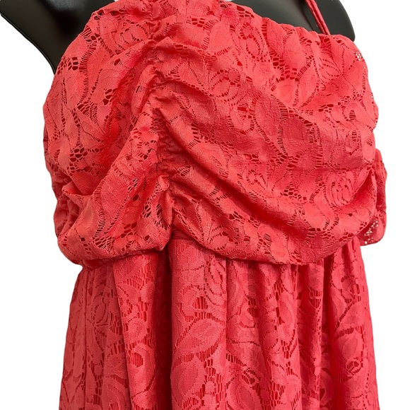 SOMA coral lace sleeveless adjustable straps convertible lined maxi [L] - Picture 7 of 9